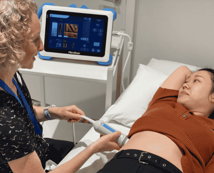 Fibroscan machine at JP Diagnostics for non-invasive liver test
