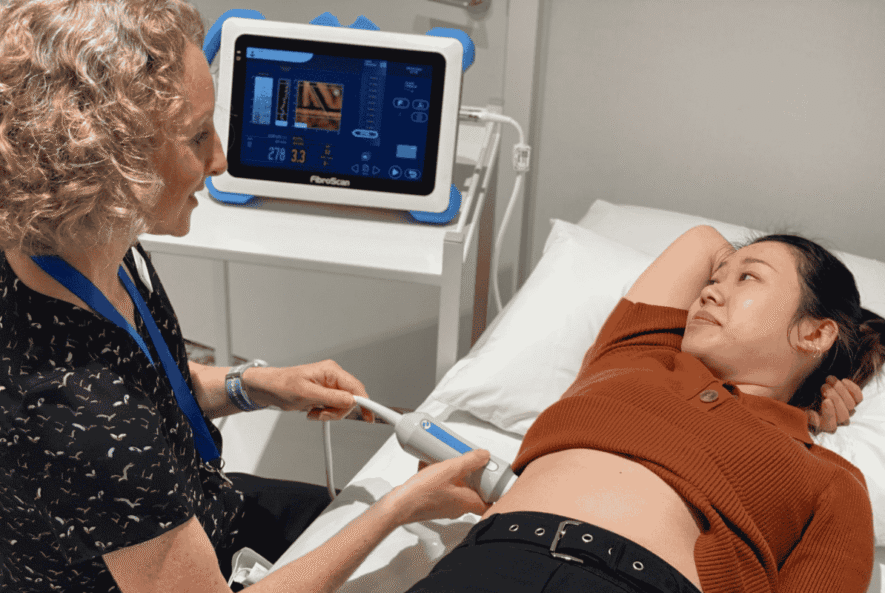 Fibroscan machine at JP Diagnostics for non-invasive liver test